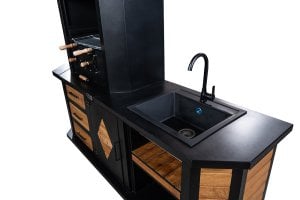 Avangarde Bacalı [ 220 cm - Granit Evyeli ] Barbekü