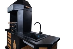 Avangarde Bacalı [ 220 cm - Granit Evyeli ] Barbekü