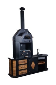 Avangarde Fırınlı [ 220 cm - Granit Evyeli ] Barbekü