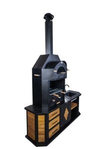 Avangarde Fırınlı [ 220 cm - Granit Evyeli ] Barbekü