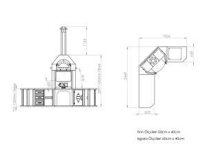 Avangarde Köşe Fırınlı Barbekü [ Granit Evyeli ]