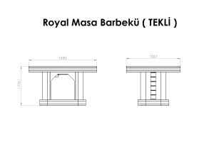 Royal Masa Barbekü ( 6 Kişilik )