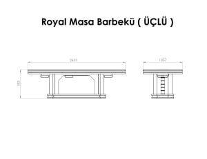Royal Masa Barbekü ( 10 Kişilik )