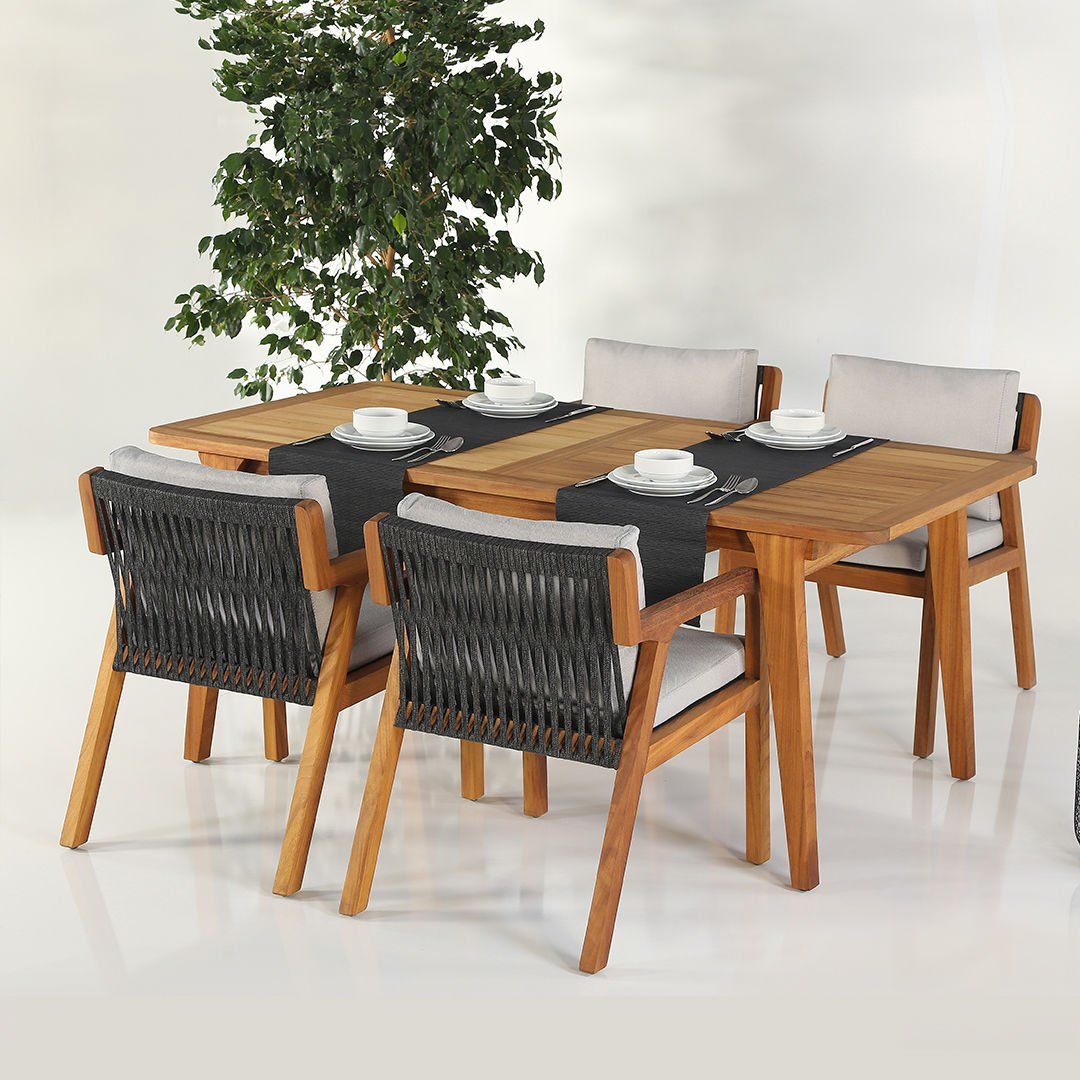 ROMA Masa Takımı | İroko | 6 Koltuk