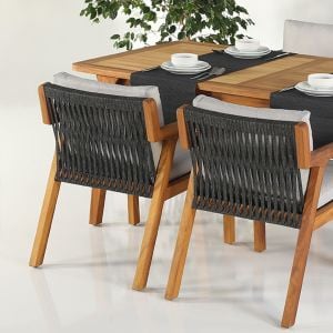 ROMA Masa Takımı | İroko | 6 Koltuk