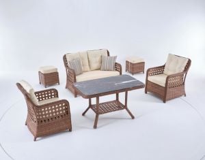 Begonya 2'li Set + 2 Puf