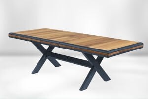 Alüminyum İroko Açılır Bahçe Yemek Masası